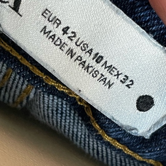 😍Zara Blue High Rise Jeans Slim Fit - Picture 4 of 4
